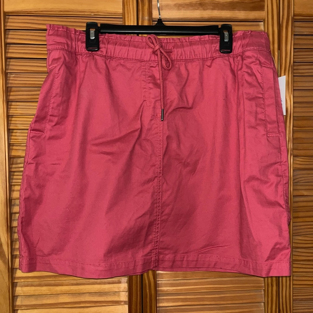 Croft &‎ Barrow Elastic Waist Utility Skirt Watermelon Size Petite Large